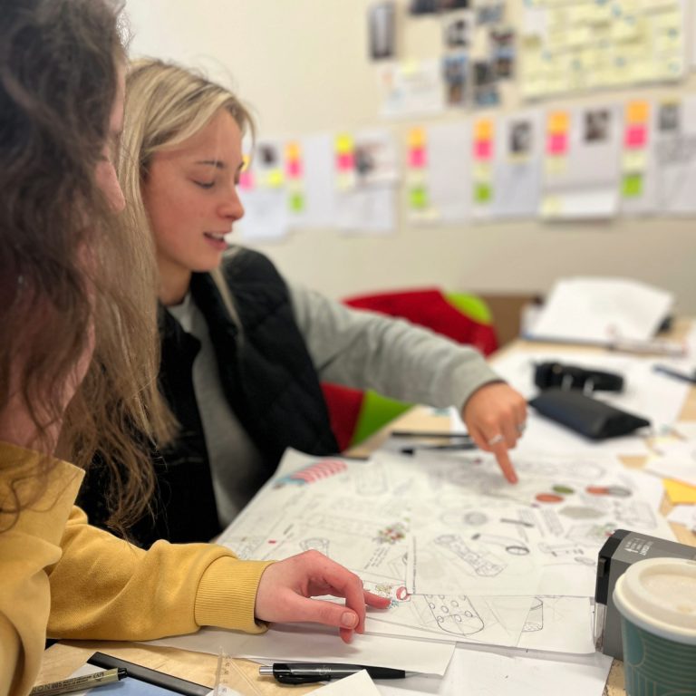 Undergraduate product design students working in a studio-based learning environment at SETU Carlow